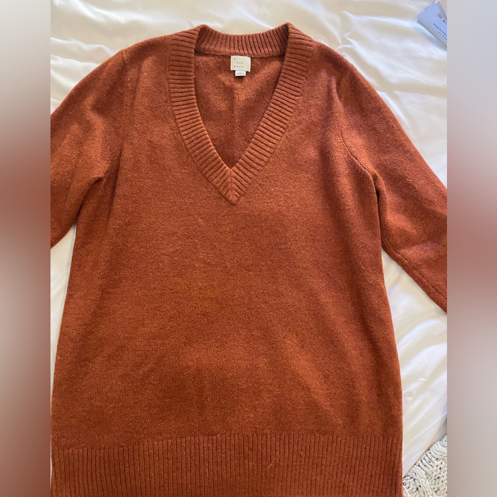 Deep V sweater